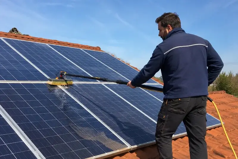 Nettoyage et entretien de panneaux solaires à Villedoux